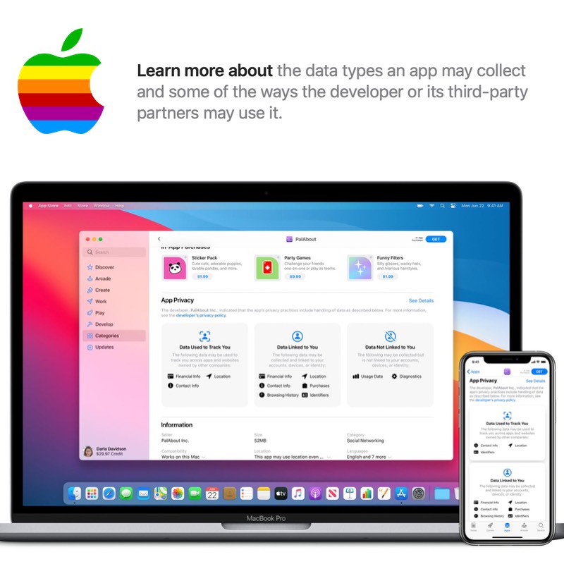Apple App Store Privacy Nutrition Label